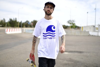 Netthandel Carhartt WIP Swim T skjorte hos Blue Tomato Carhartt WIP SWIM - T-shirts med print - white/submarine